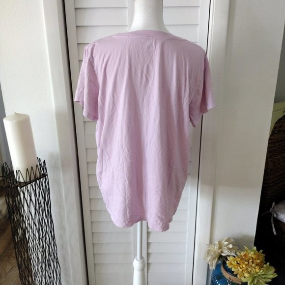 LEVI'S pink t-shirt with graphics red logo on front short sleeve sz 1X - Picture 3 of 7